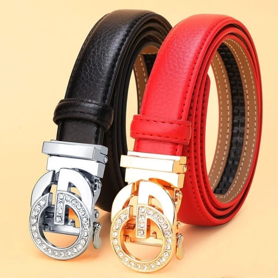 

Belt For Women Genuine Leather Casual Luxury Women Fashion Width 2.4cm Belts for Ladies Jeans Famous Brand Designer Waist Belt
