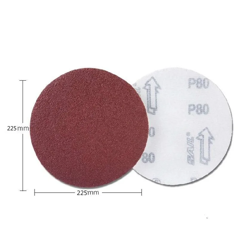 10pcs 9 Inch 225mm Round Sandpaper Disk Sand Sheets Grit 40-1000 Hook and Loop Sanding Disc for Sander Grits