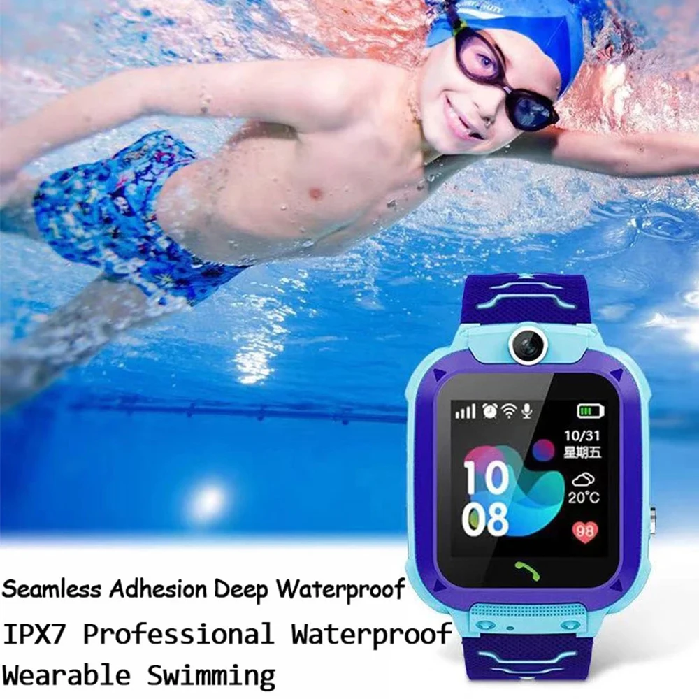 

Kids Smart Watch Anti-Lost SOS LBS Location Camera Photo Child Phone Voice Call Match Game Flashlight Smartwatch For Boys &Girls