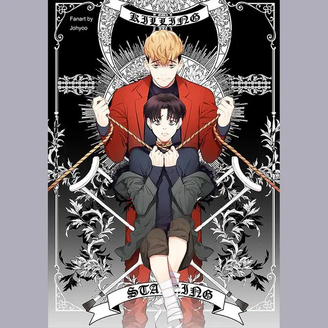 Korean Comic Book Killing Stalking Sha Lu Gen Zong Posters Wall Art Pictures Living Room Home