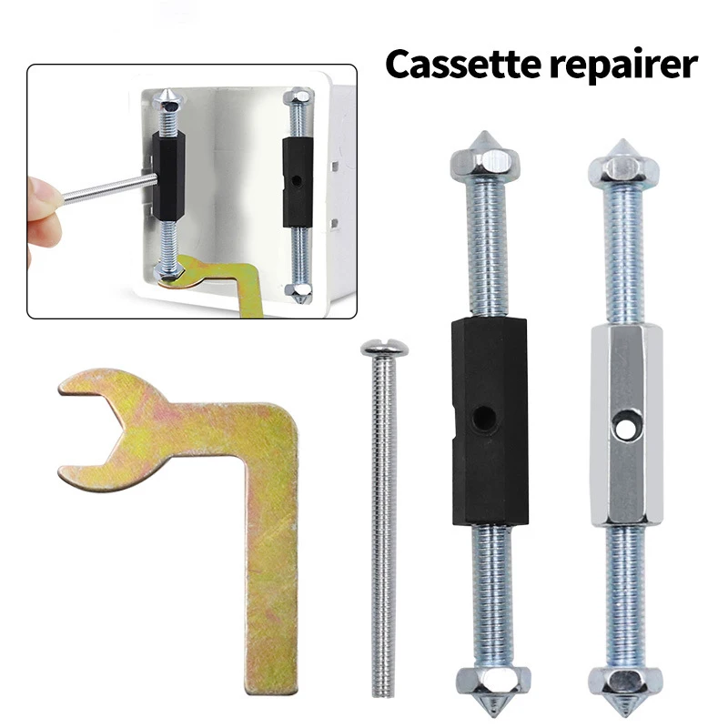 Wall Switch Socket Cassette Repairer Adjustable Cassette Screws Support Rod with Wrench Electrical Accessories 10 Pcs