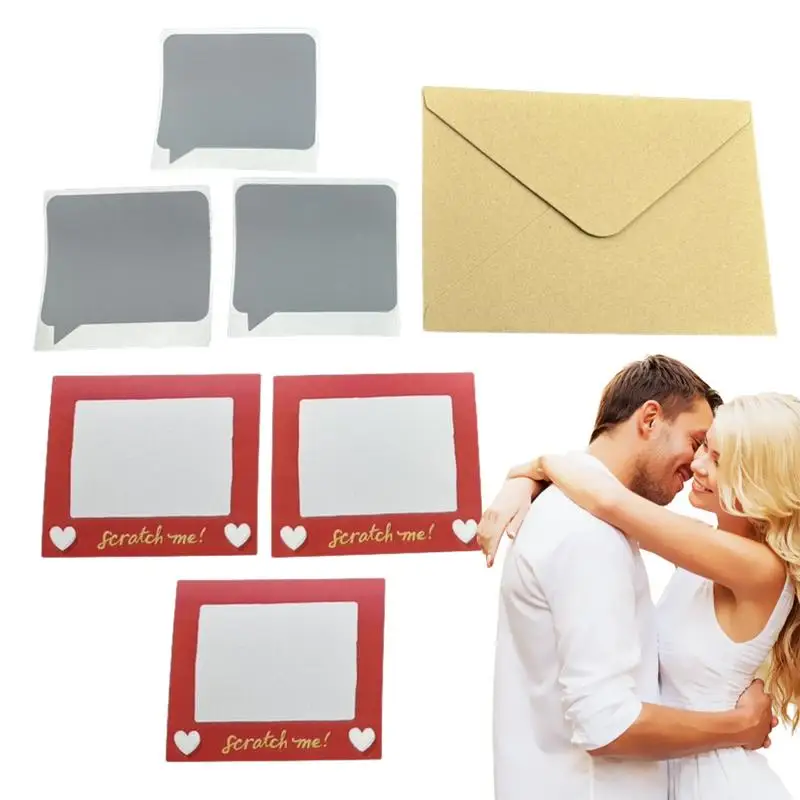 

Valentines Scratch Cards For Valentine's Day DIY Greeting Cards For Commemorative Gifts Naughty Scratch Off Greeting Cards