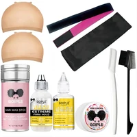 GOIPLE Wig Installation Kit Waterproof Extra Hold Wig Glue for Lace Front Hair Adhesive Styling Wax Stick Frizz Edge Control Gel 1
