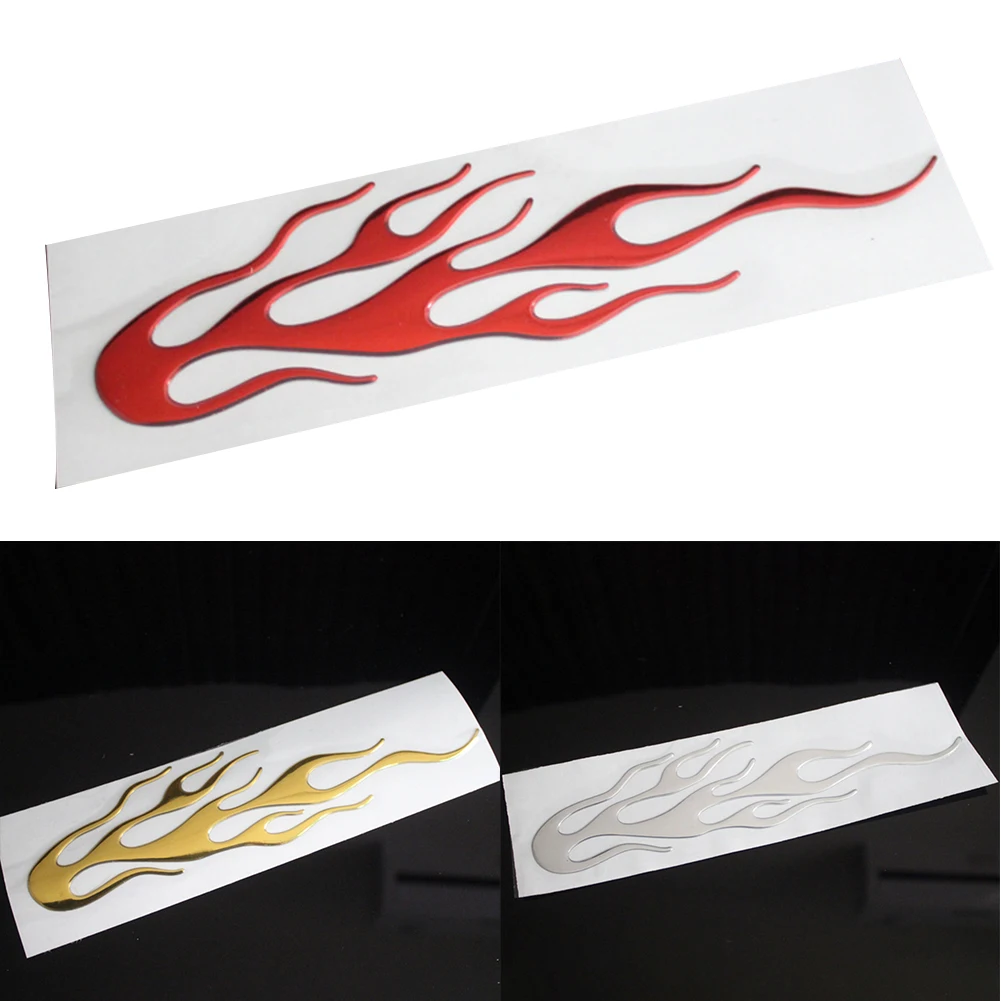 

​3D Flame Decal Sticker 3D Flame Individualized Reflective Sticker Graphics Auto Body & Glass Decoration