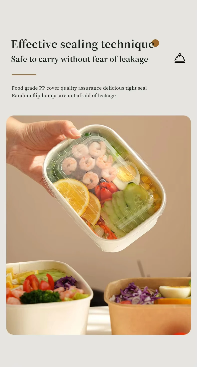 Premium Disposable Paper Plates & Bowls with Lids – Eco-Friendly Multi-Size Set for Hot... - SKU DPB12705 - UGI Packaging