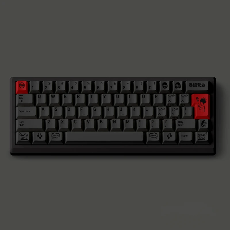 Echome-business Tema Keycap Grupo Pbt Dye-sublimation Cap Teclado Personalizado Perfil Cereja Teclado Mecânico - Imagem 5