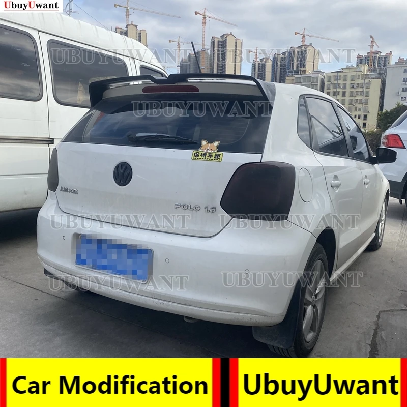 Спойлер для Volkswagen VW Polo 2011 2012 2013 2014 -2018 искусственный пластиковый Неокрашенный