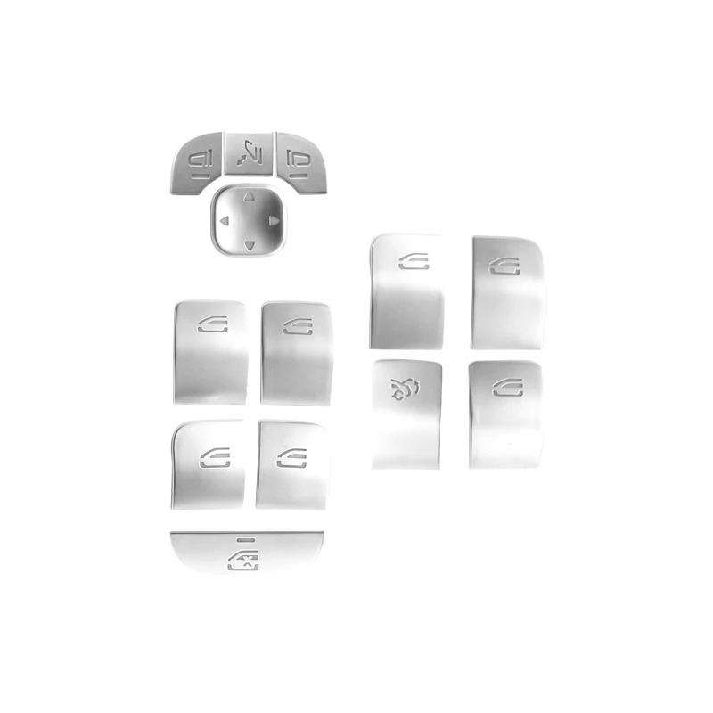 Autotürschlossabdeckung Fensterheberknopf-Abdeckung Zierleiste Aufkleber Passend für Mercedes Benz A B Klasse GLA GLB CLA W177 W247 H247 X247 – Detail 6