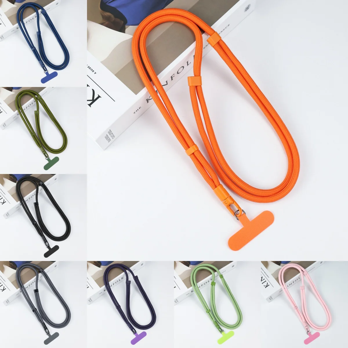 Universal Phone Lanyard with Clip Upgraded Anti-Drop 360° Rotation ...