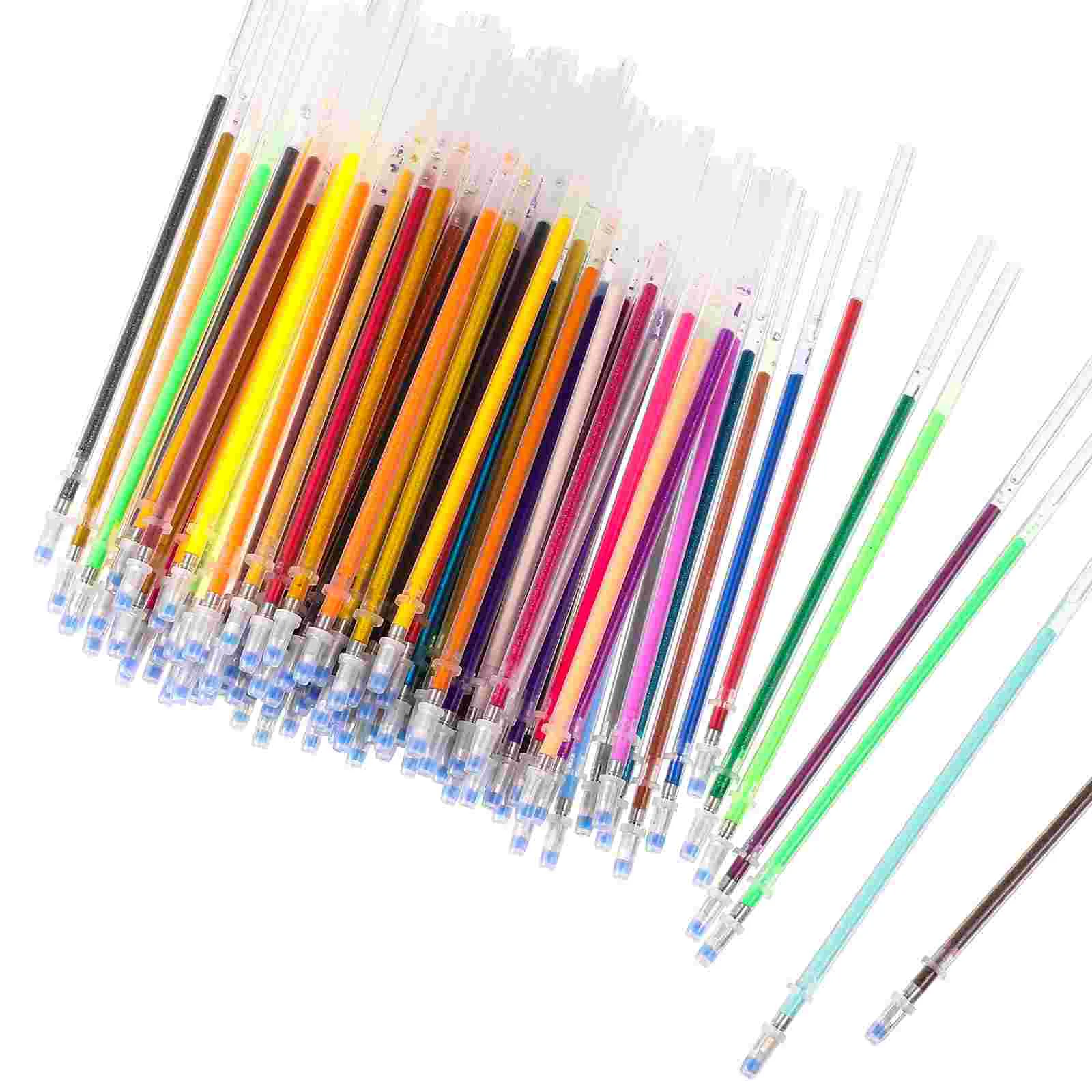 

Pen Refill Replacements Metal Colorful Neutral Refills Colored Gel Ink Pens Drawing Doodling Bullet Tip