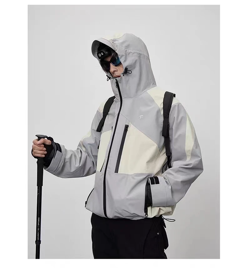 C   23aw sstaGray white assault jacket dwr coating multiple pockets carrying system techwear gorpcore aesthetic
