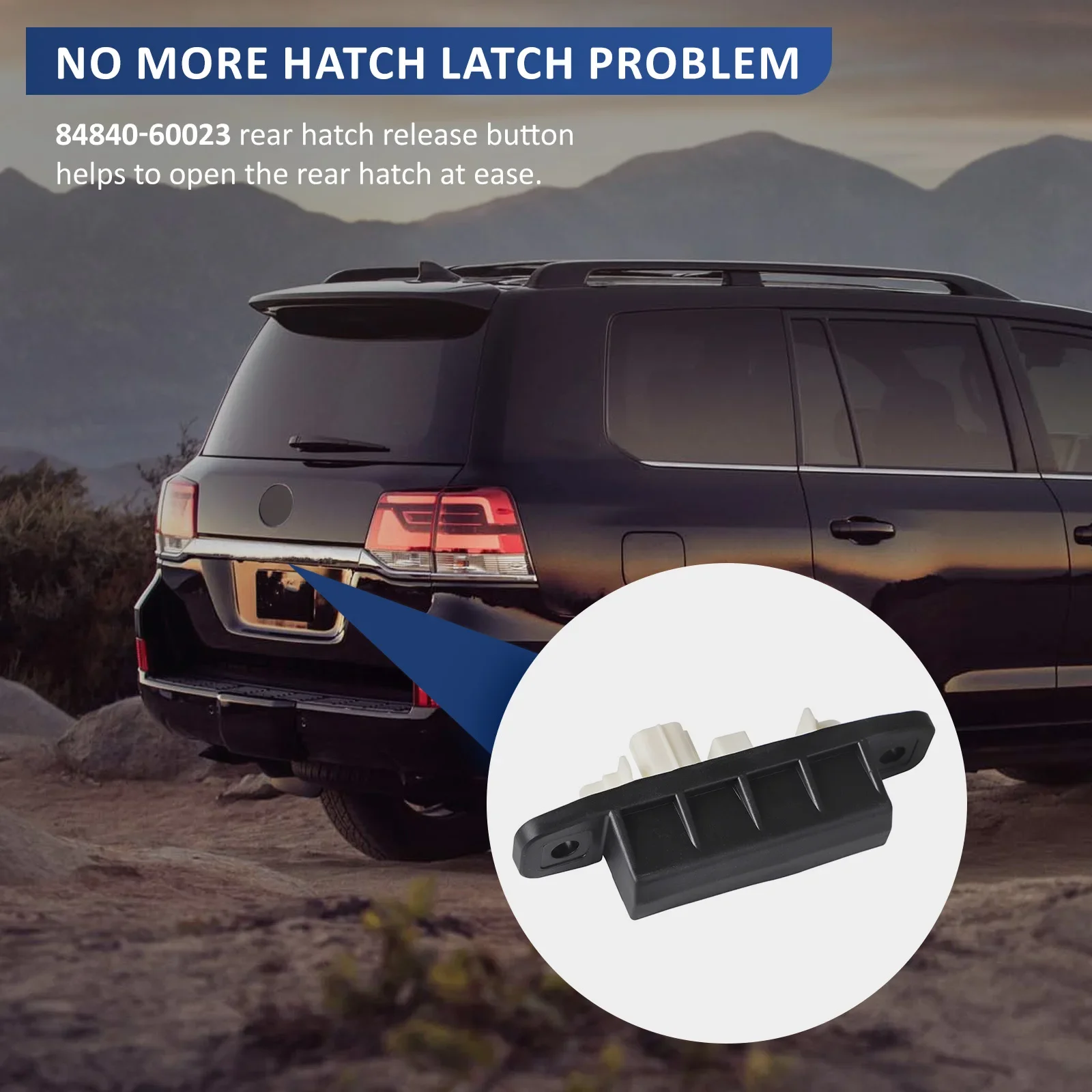 For Toyota Land Cruiser 18-21 Tailgate Luggage Switch Key Button