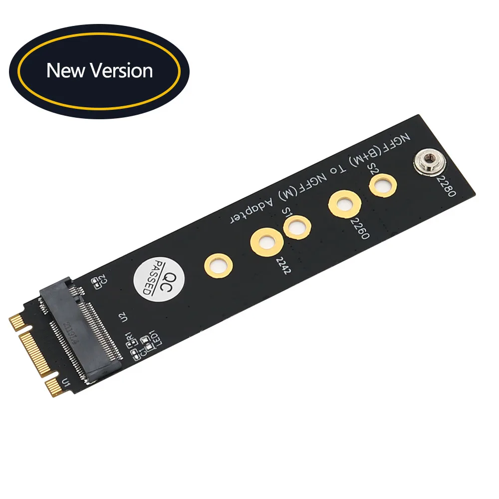 Adaptador M.2 Ngff Key b e m para Pci-e Bus Ssd Suporta 2242 2260 2280 tipo Nova Versão