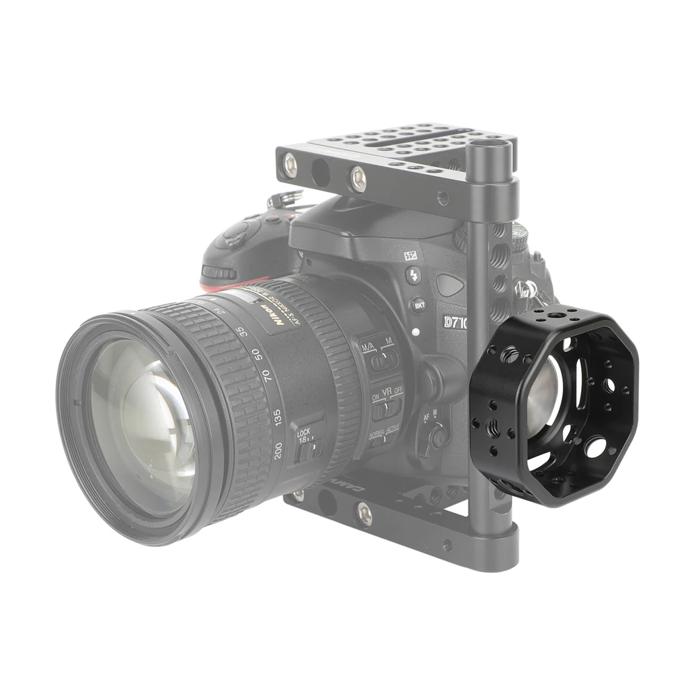 Camera Round Side Handgrip with 1/4"-20 Thumbscrew Mount Rosette Arri Style Hand