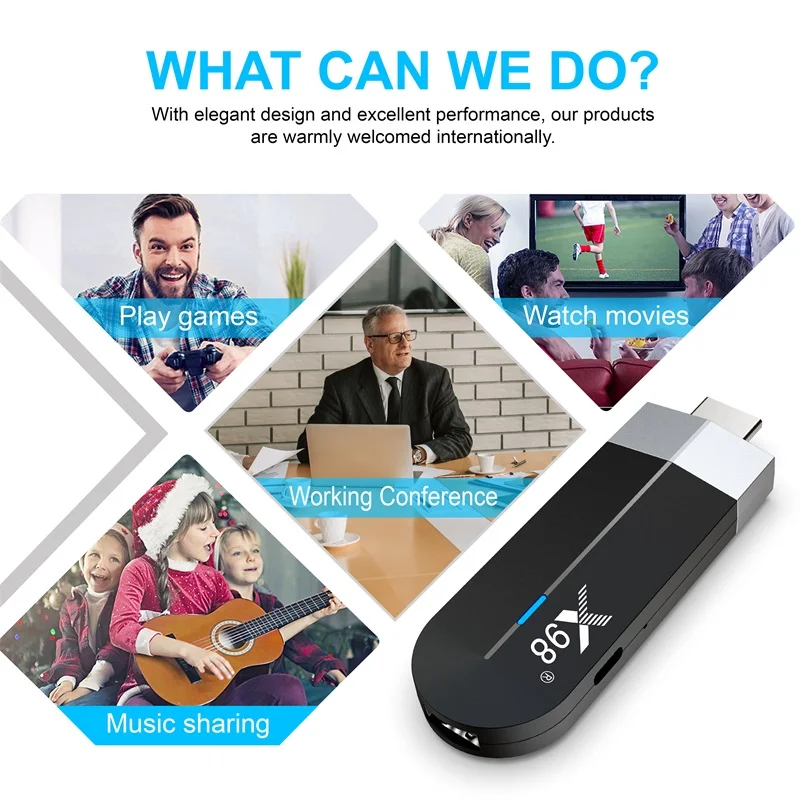 구글 플레이어 X98 동글 TV 박스, 안드로이드 11 TV 스틱, Amlogic S905Y4 쿼드 코어, 4G, 32G, AV1, 4K, 60fps, 5G, 와이파이, X98, S500, 2G, 16G