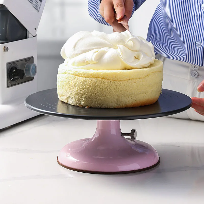 Cake Turntable Rotating Cake Stand Rotate Turn Table Kitchen Utensils  Gadgets Non Slip Turns Smoothly Cake Decorating Revolving Cake Stand 