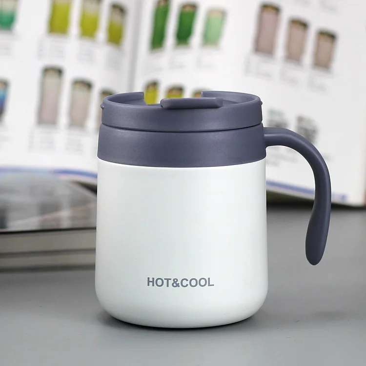 Thermoskanne Vacuum-Isolierfalsche Edelstahl BPA-Frei mobiler Kaffeebecher,  Tee Kafee Thermosflasche Kaffeebecher to go