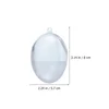 10 Pcs Egg Decoration Box Clear Easter Fillable Ball Transparent Pendants Ornaments Balls Shape Plastic Party Supply Eggs 2