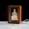 Avalokitesvara Crystal Figurine Fengshui Decoration Buddhist Religious Ornament 3D Laser Engraving Crystal Craft Gifts 6
