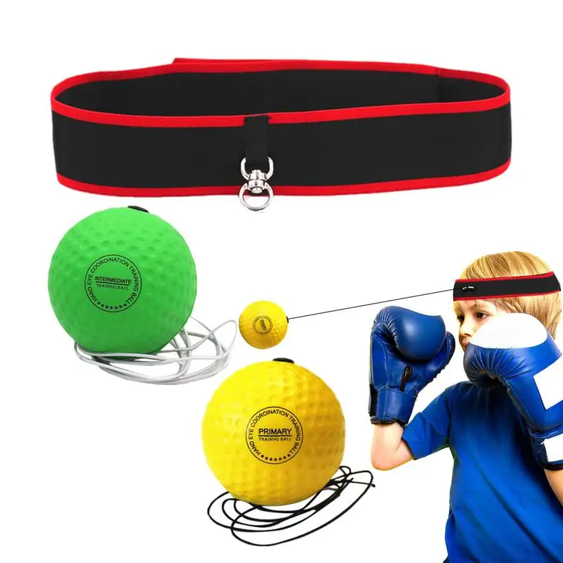 Boxer Reflex Ball Principianti-Friendly Reflex Ball Headband Compact Reflex Balls Per Costruire L'Agilità Per Il Cortile Del Soggiorno