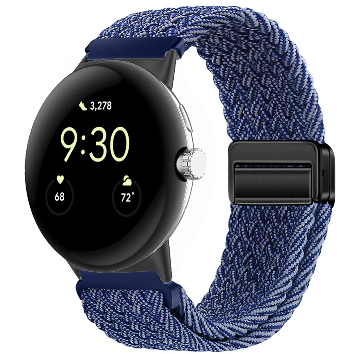 Nylon Braided Magnetic Wristband Bracelet - Universal Fit