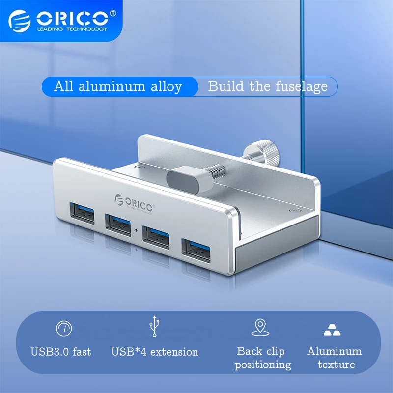ORICO MH4PU 4 USB 3.0 허브(전원 공급 장치 포함) 초고속 확장 5..