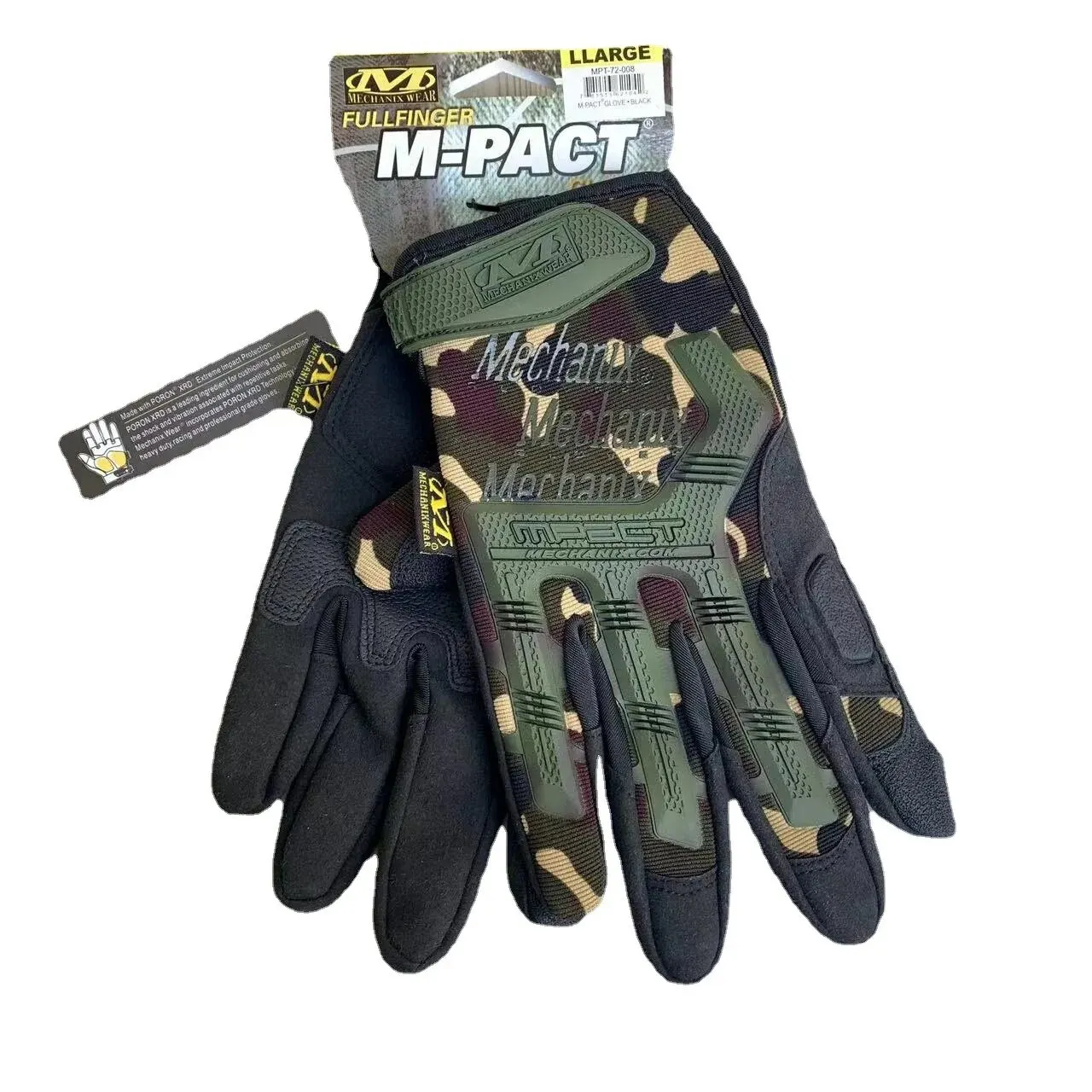 Mechanix Wear M-Pact MPact Race Glove Black/Yellow Trim