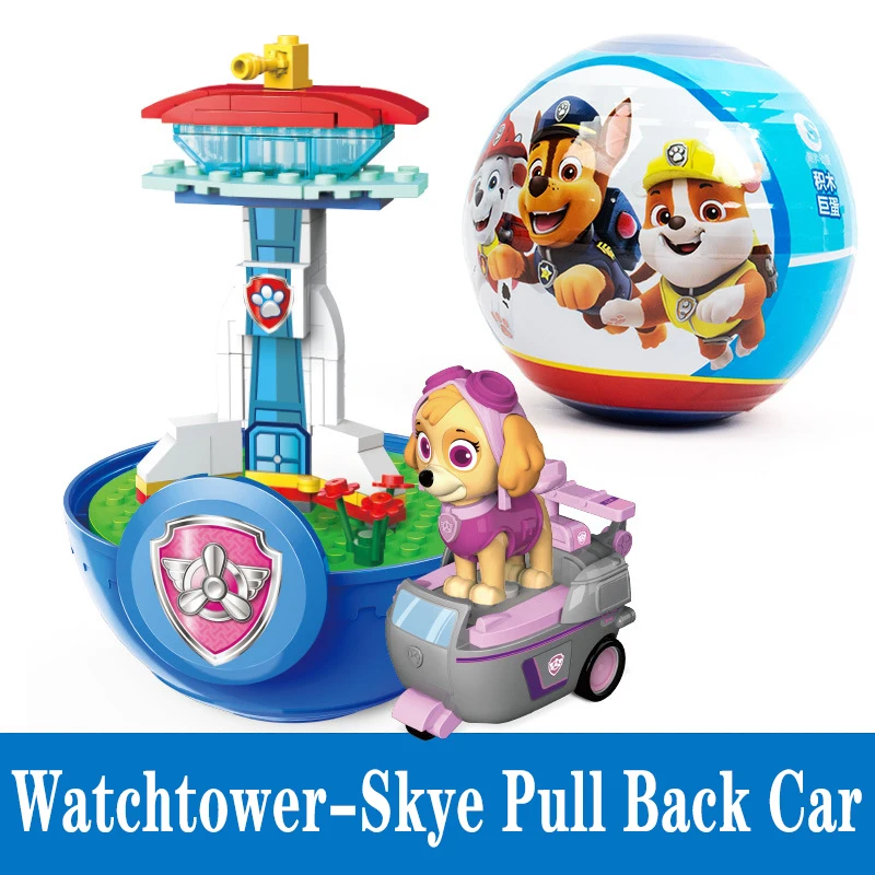 Paw Patrol Tower Patrulla Canina Skye Marshall Captain Puppy Patrol Toy Set  Rescue Base Command Center Block Toy Christmas Gift - AliExpress