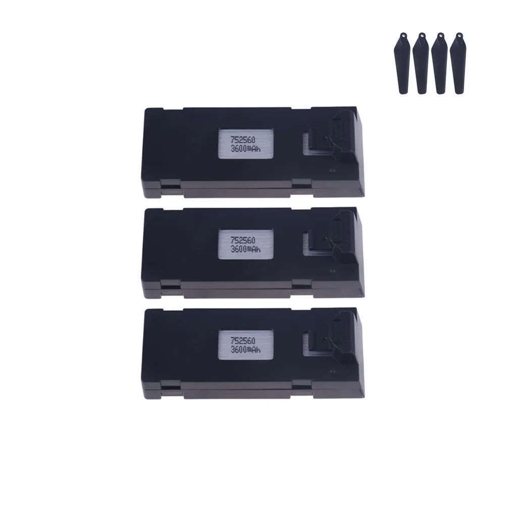 ตัวเลือกสินค้า แบตเตอรี่โดรน RC 3.7V 5000mAh สำหรับ E88 E99 P1 K3 P10 A13 S98 E525