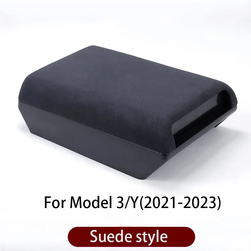 Copertura Console Centrale In Pelle PU Per Tesla Model 3/Y (2020-2025) - Cuscino Bracciolo Con Vano Segreto