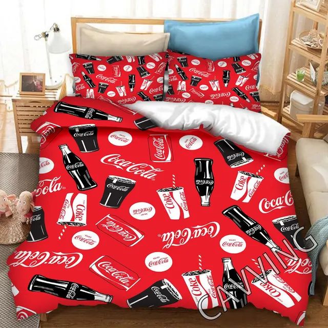 Coke 3d Printed Bedding Set Duvet 