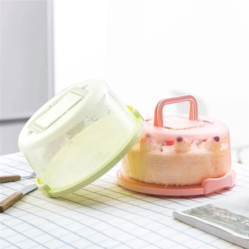 1pc Box Portable Cake Box Portable Dessert Cake Carrier with Lid and Handle  Cupcake Containers Cake Carrier Holder Cupcake Carrier Pastry Carrier Dome