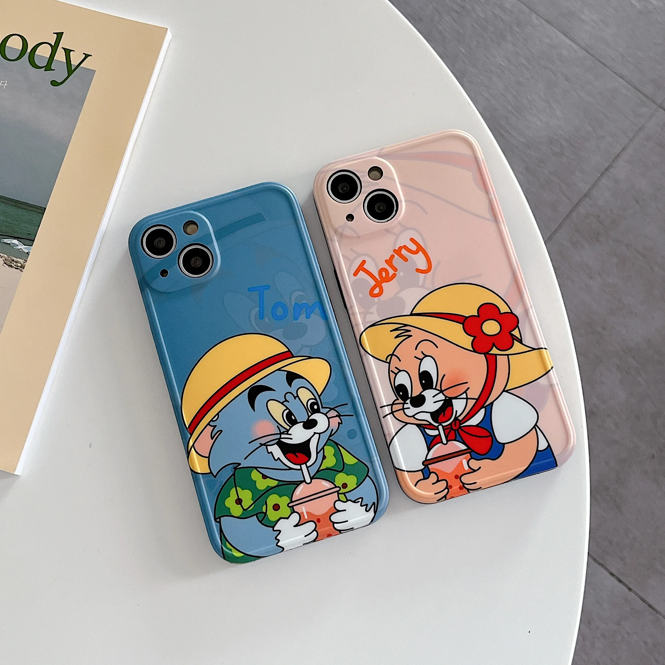 Fashion Cute Mouse Pattern Soft Phone Shell Per Iphone 14 14Pro 12 12Pro 12Promax 13 13Promax 11 Xr Xs Soft Shell Con Bordo Dritto