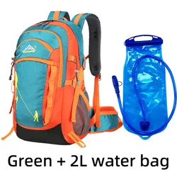 Outdoor Adventure Duffel Bag - Ideal for Hiking, Camping, and Sports Trips (Green and 2L water)