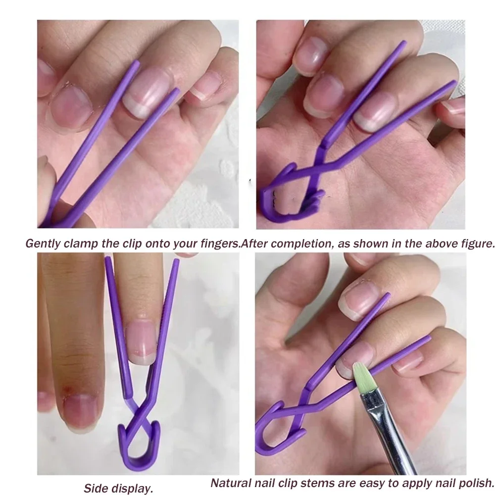 10Pcs Nail Clip Set Oil Polish Spill Proof Mixed Color Nail Art Coloring Protection Clips Manicure Tools To Prevent Leakage Off Best Sellers In Beauty & Health