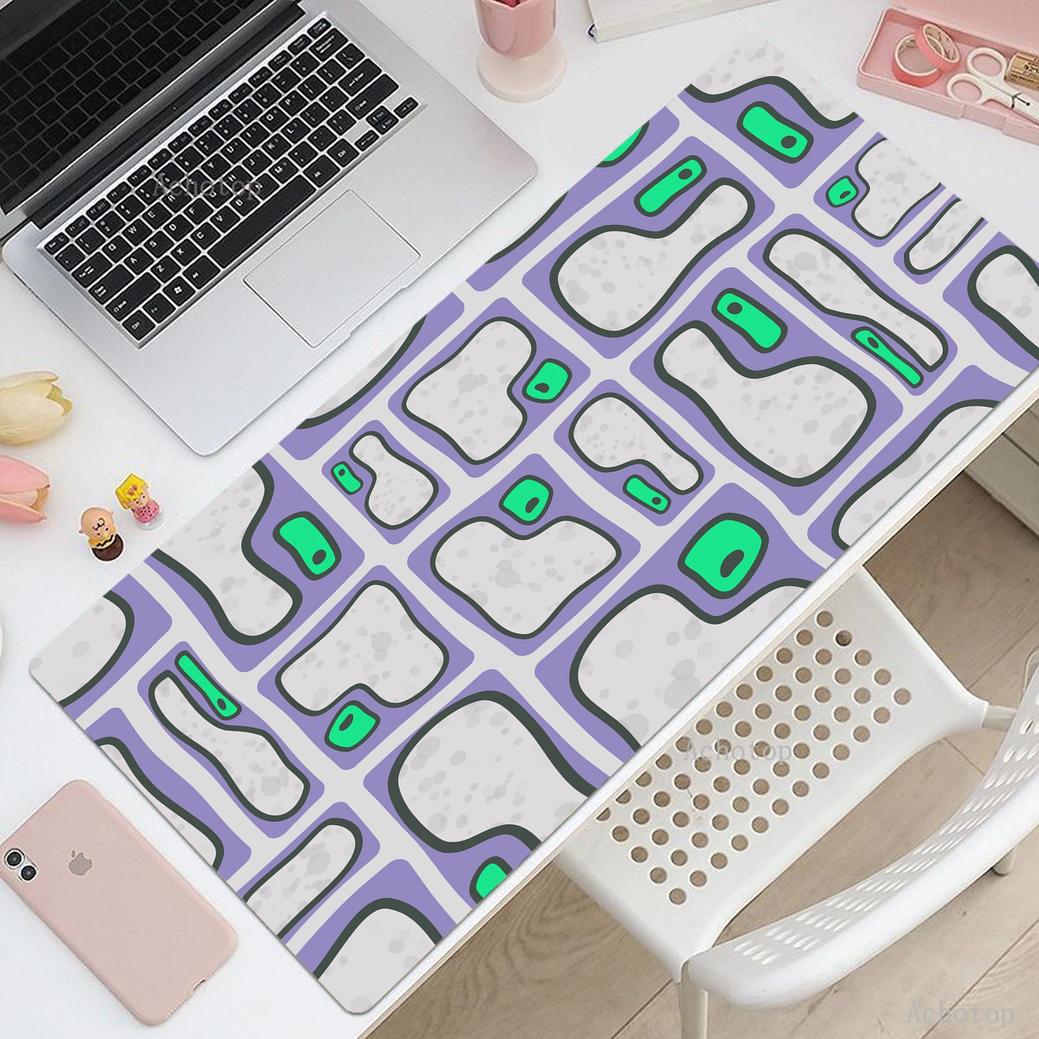 

90x40 Mouse Pad Large Cells Gamer Mouse Mat Locking Edge Rubber Deskmat Laptop Keyboard Pads Anti-slip Desktop Carpet Mousemat