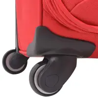 Ensemble de 3 valises souples rouges, ensemble de bagages souples 3 pièces, ensemble de valises rouges avec serrure TSA, sacs de voyage légers 8