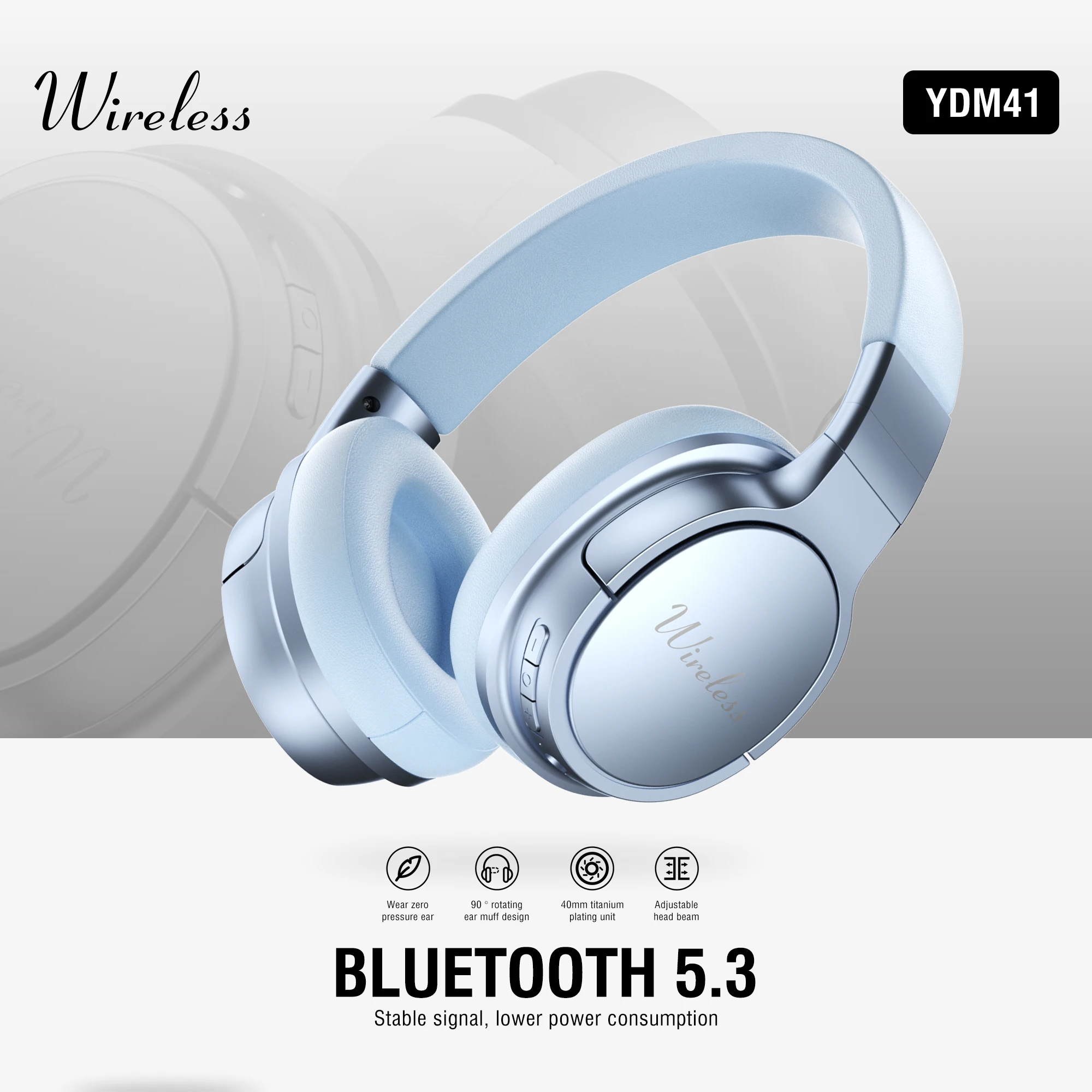 Casque gaming sans fil avec son surround pour pc et téléphone_voghion.com