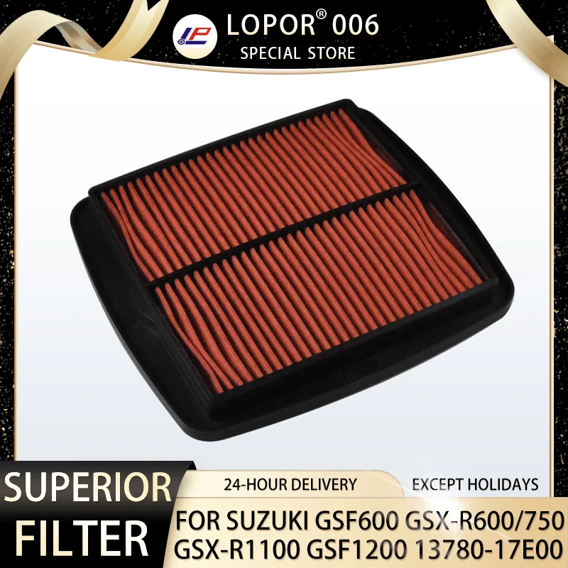 Lopor Air Filter Motorcycle For Suzuki GSF600 GSX R600 GSX R750 GSX