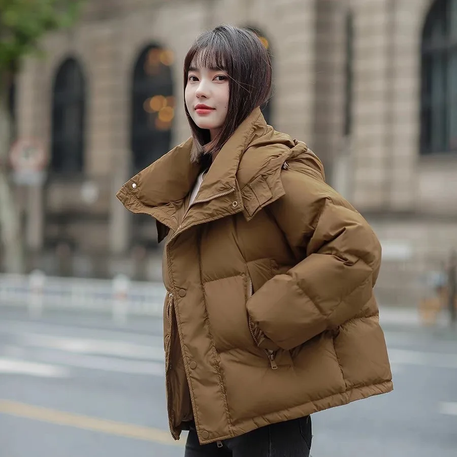 

2023 new down jacket for high-end women, short winter fashion, western-style women's clothing, slimming and thickened jacket