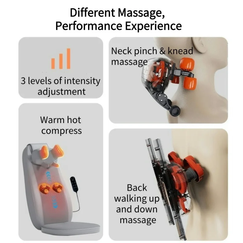 Electric Back Massager Vibrating Cervical Massage Chair Seat Cushion for Home Office Use massage chair massage cushion