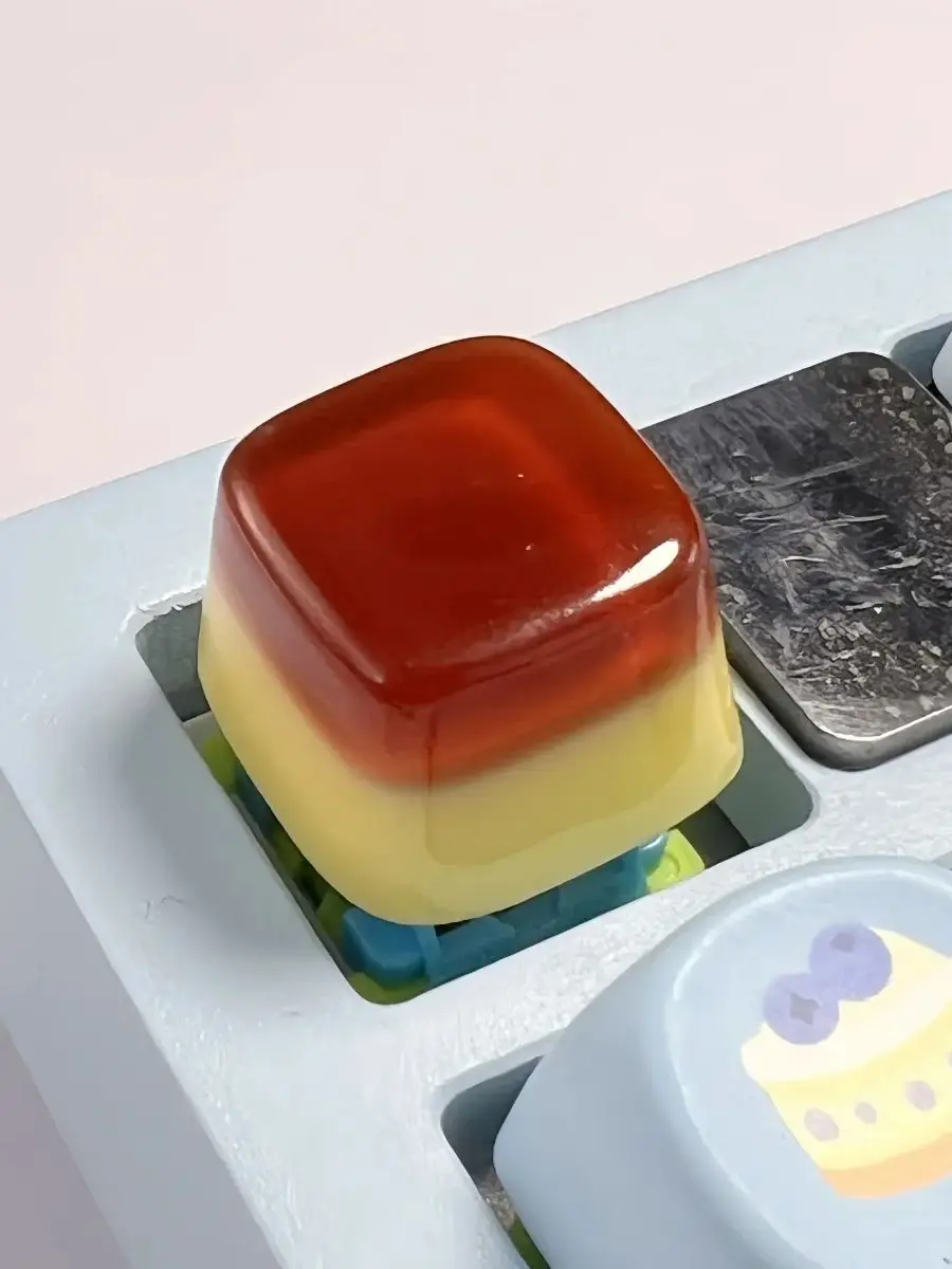 3D Jelly Drop Glue Puddings Tastenkappe Harz Tastenkappe für mechanische Tastaturen Tastenkappe – Detail 4