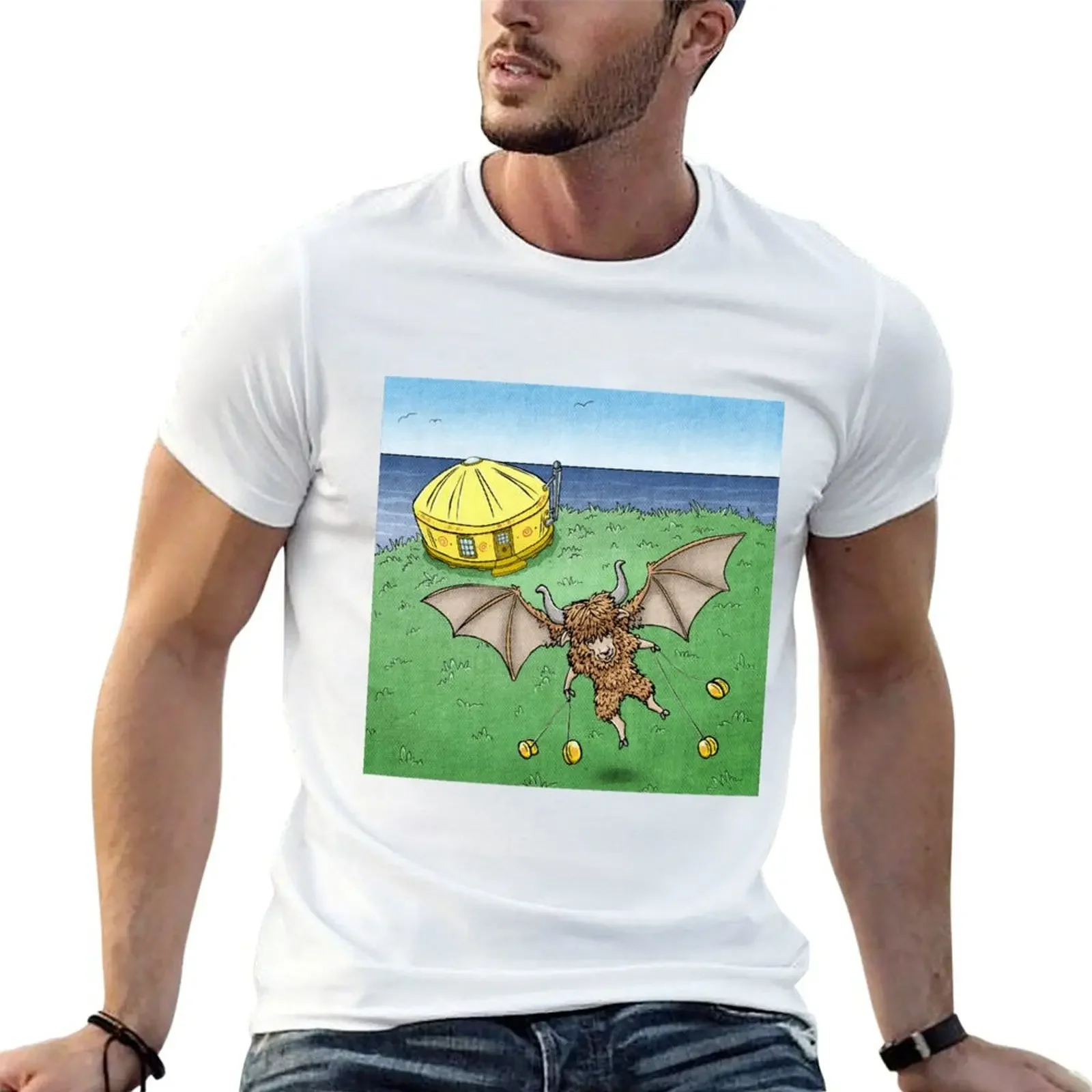 Yo Yo Yak Bat T-shirt funnys customs plus sizes t shirt men