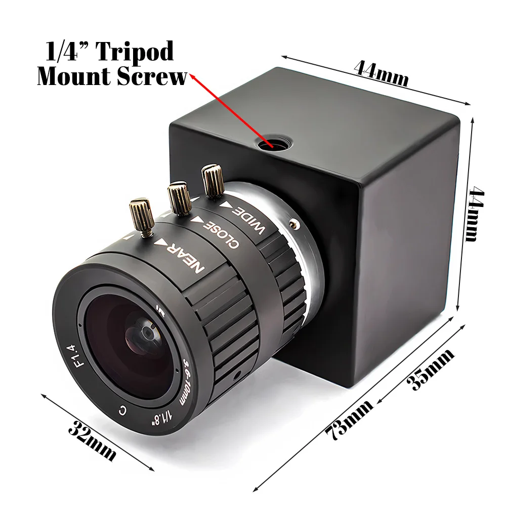 RTSP HD 2/4MP POE IP Camera 3.6-10mm Manual Zoom Indoor Mini Industrial Security