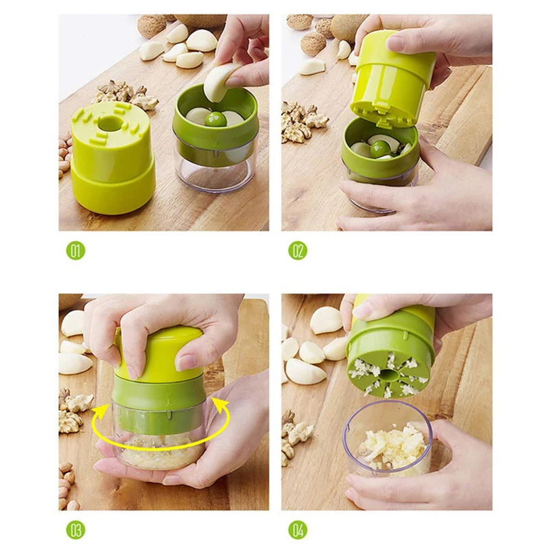 Kitchen Multifunctional Garlic Crusher Manual Garlic Press Roll Crusher Chopper Home Appliance Kitchen Gadgets Accessories