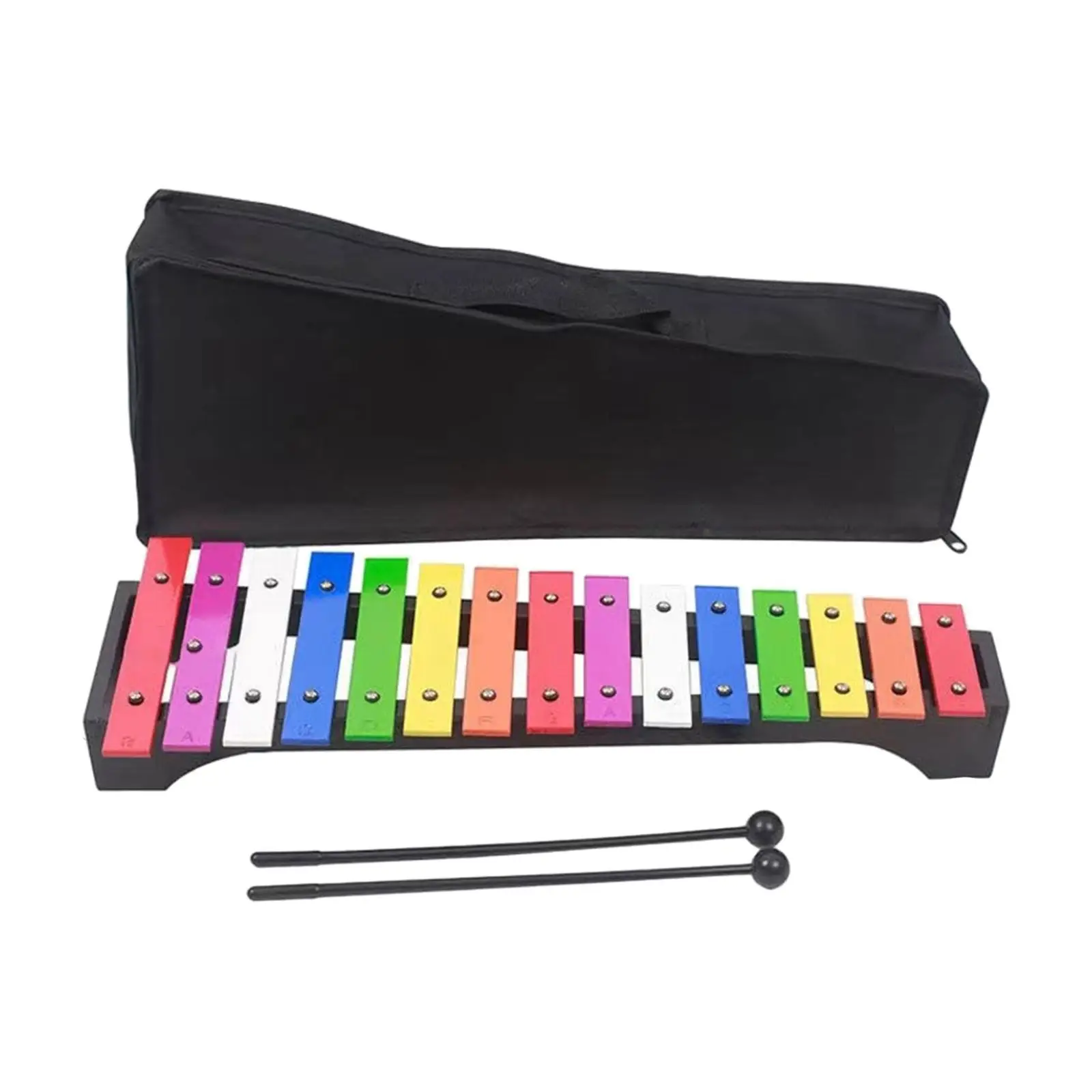 15 Scales Xylophone Metal Music Enlightenment Xylophone for Kids for Live Performance Music Lessons School Orchestras