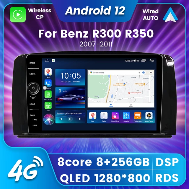 Car Android 12 Intelligent System For Mercedes Benz R-class W251 R300  2007-2011 Gps Radio Video Player Dsp Ai Voice 360 Panorama - Car Multimedia  Player - AliExpress