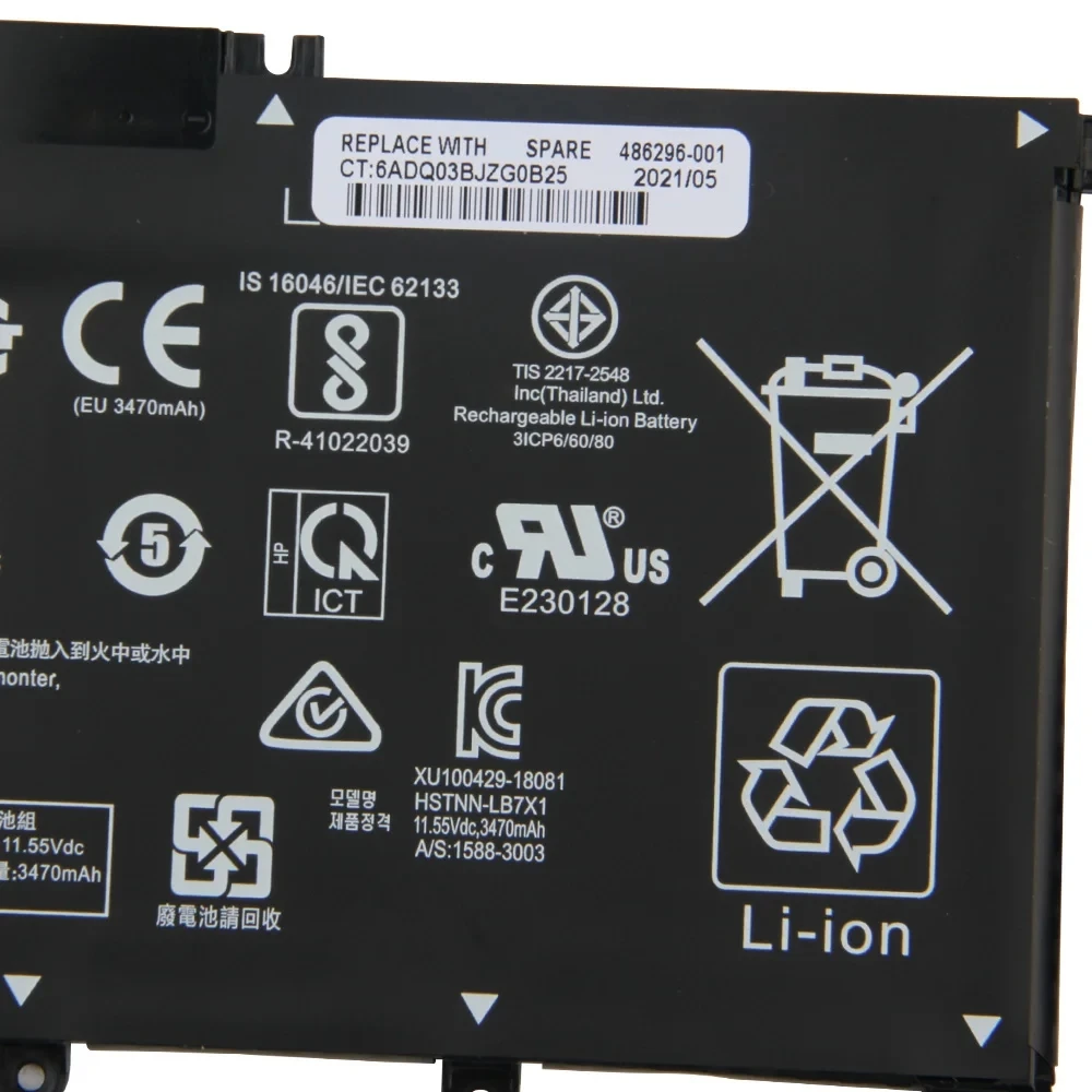 Substituição Bateria do Portátil para hp L11119855 L114211c1 L114212c2 L11 Pavilion 15-cw1000au Tpn-q209 Hstnn-lb8m Ferramenta Ht03xl - Imagem 6