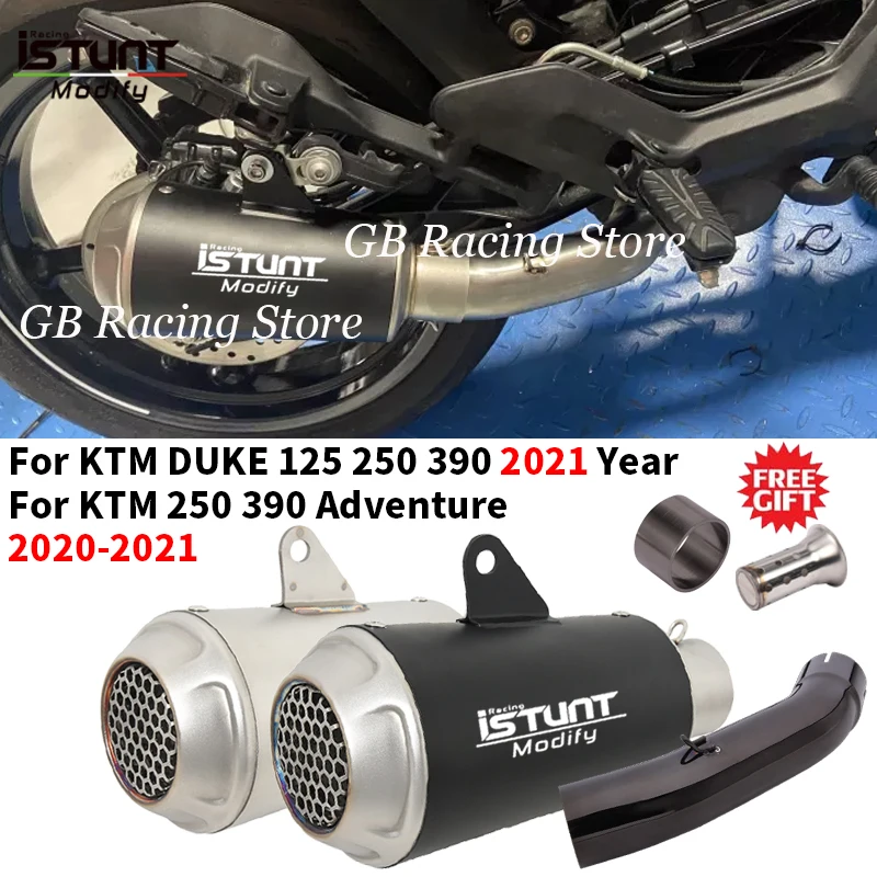 Slip On For KTM DUKE 125 250 390 Adventure 2020 2021 2022 Motorcycle Exhaust Escape Moto System Modify Muffler with DB Killer