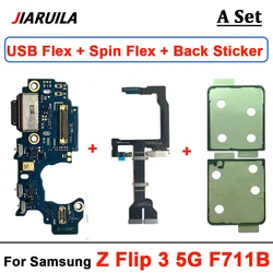 Enhanced Mainboard Flex Cable with Back Sticker for Foldable Devices (Z Flip 3 5G  3 In 1)
